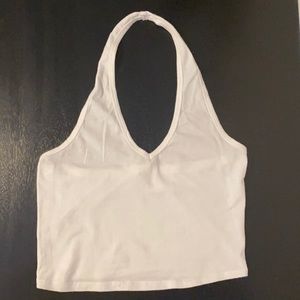 Essentials by Full Tilt White Halter Top - Size S